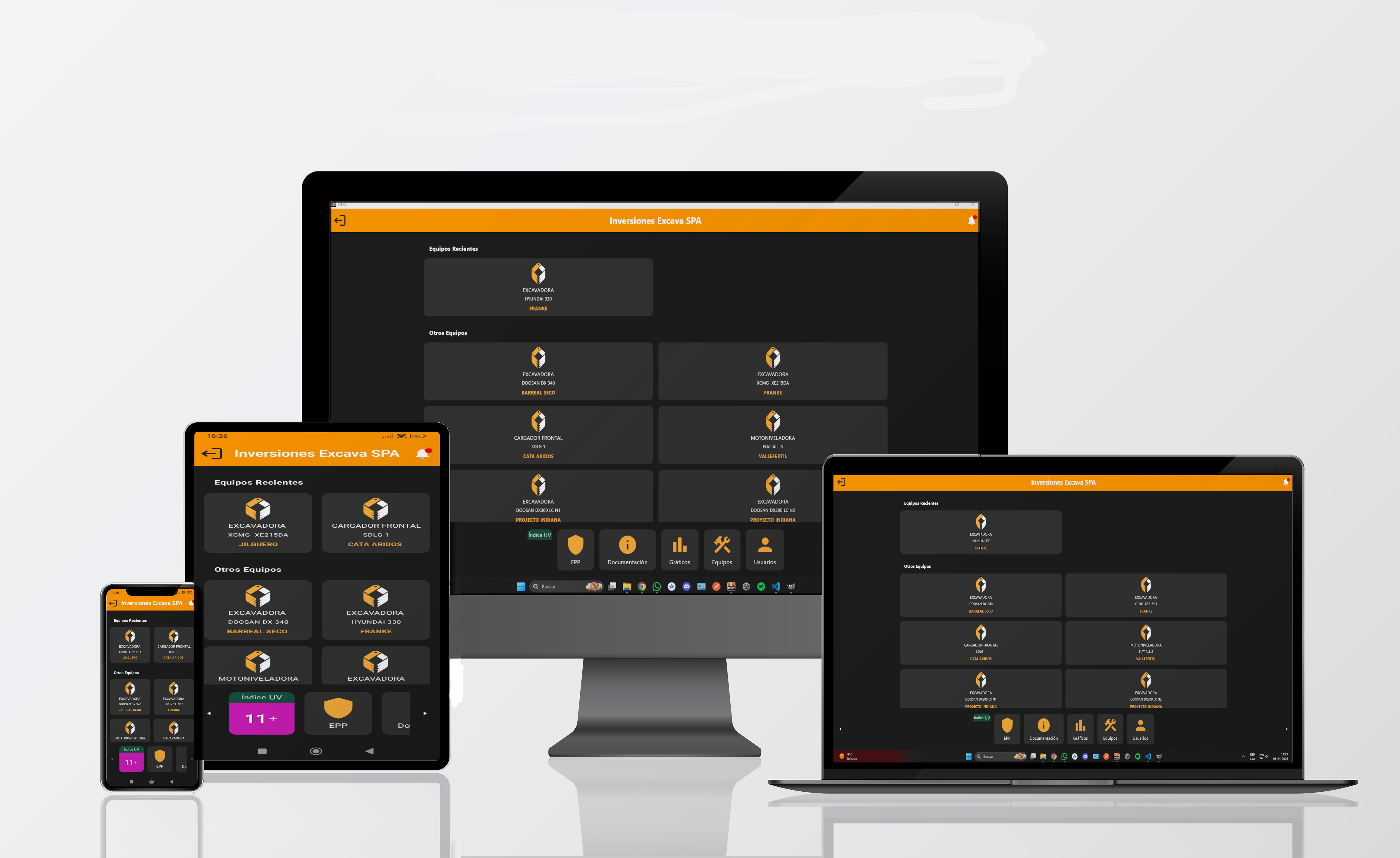 Interfaz de DMT en múltiples dispositivos